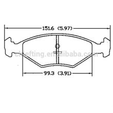 D350 for FIAT VW best brake pads brand